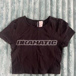 Dramatic Black Crop Top